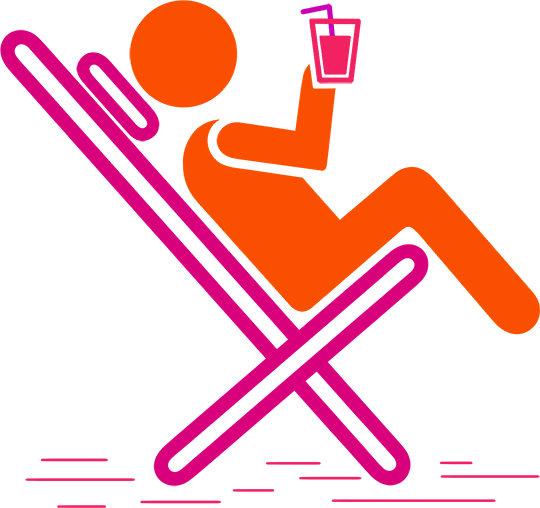 3. Sit back and relax